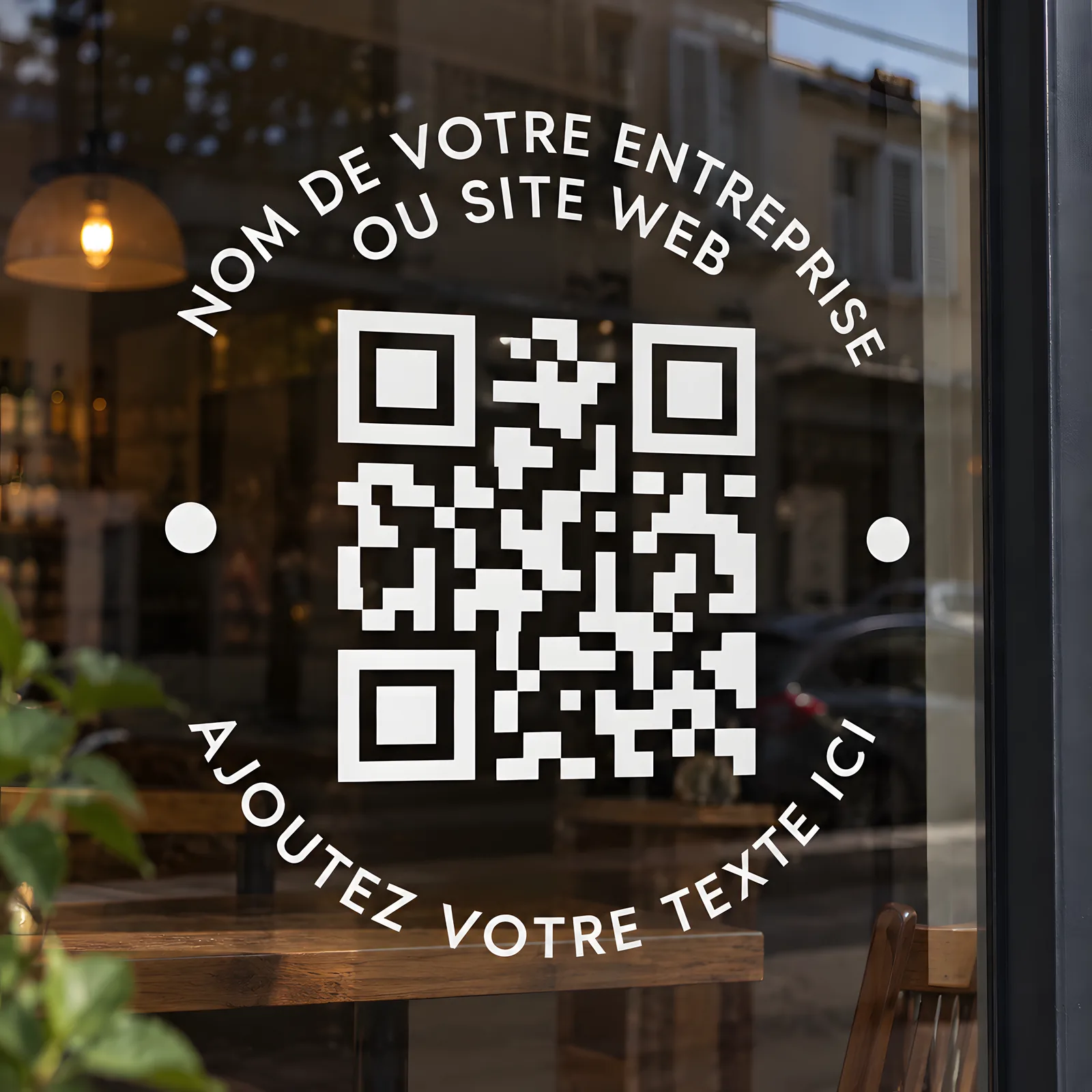 Sticker Vitrine QR